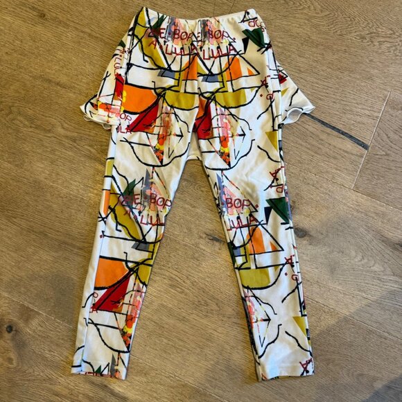 Wolf & Rita 6Y Colorful Abstract Patterned Swimsuit Leggings With Ruffled Skirt - Picture 1 of 6